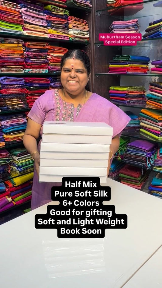 Half Mix - Soft Silk - New Design - Good for gifting - Book Soon

V...
