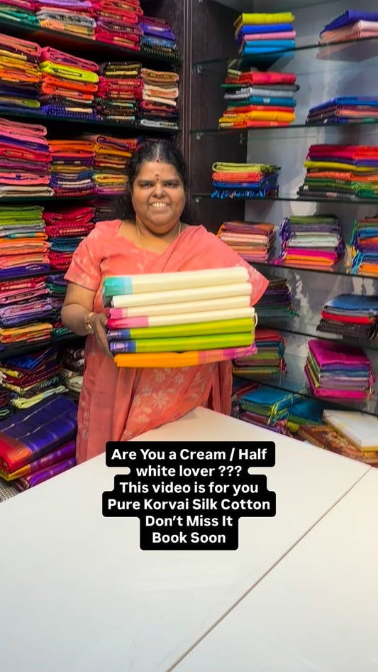 Muhurtham Season - Special Edition - Flat 5% less
Pure Korvai Silk ...