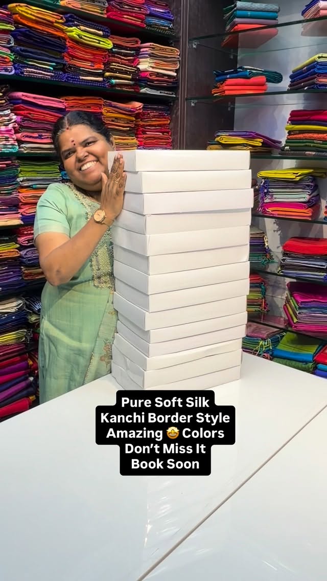 Pure Soft Silk | Kanchi Border Style | Flat 5% less 

Vallisvaseha....
