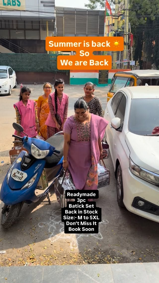 Summer is back - So - We are Back here with Readymade Batick 3 pc s...