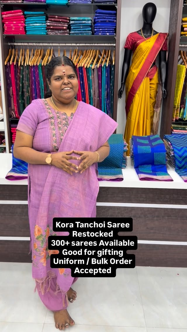 Kora Tanchoi Sarees - Blue Shade - Good For gifting - Flat 100/- le...