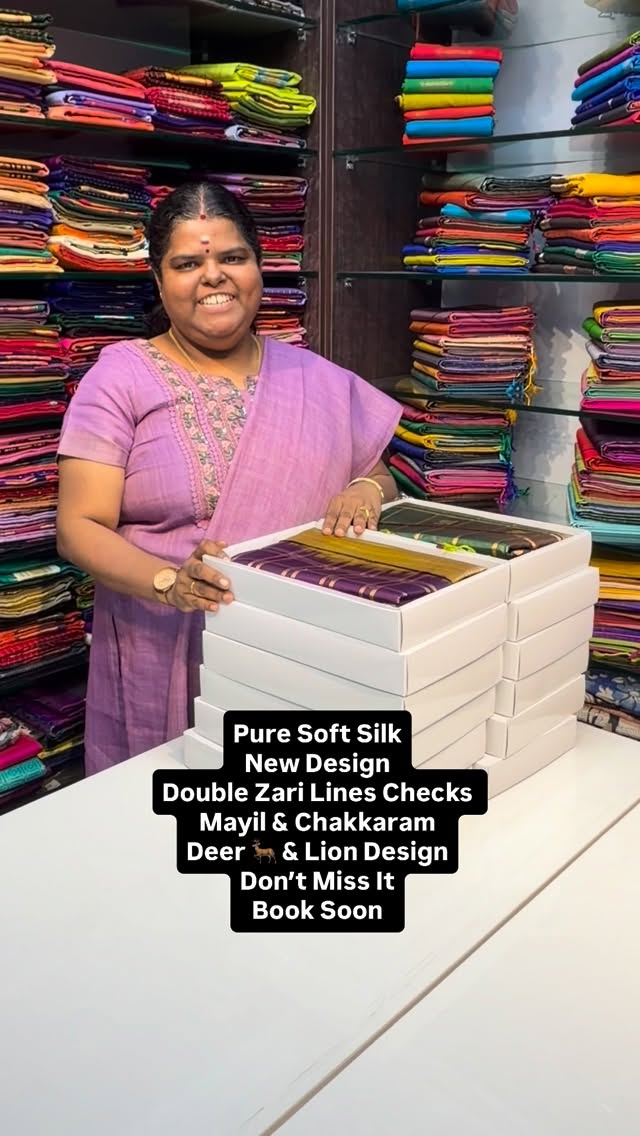 New Design Launch | Pure Soft Silk | Kanchi Border Style | Flat 5% ...