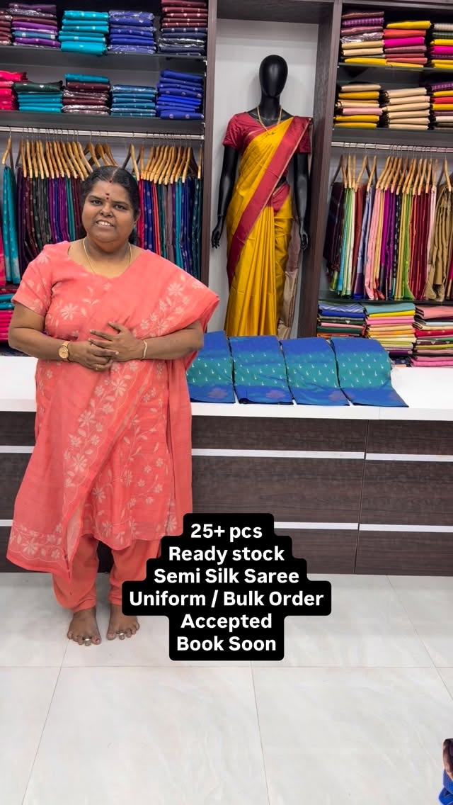 Semi Soft Silk -  Flower design - Good for Gifting - Flat 5% less -...