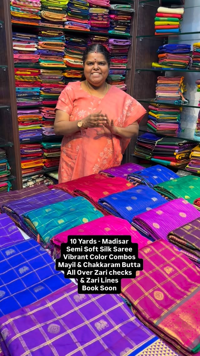 10 Yards - Madisar Saree | Semi Silk Saree | Flat 5% less 

Vallisv...