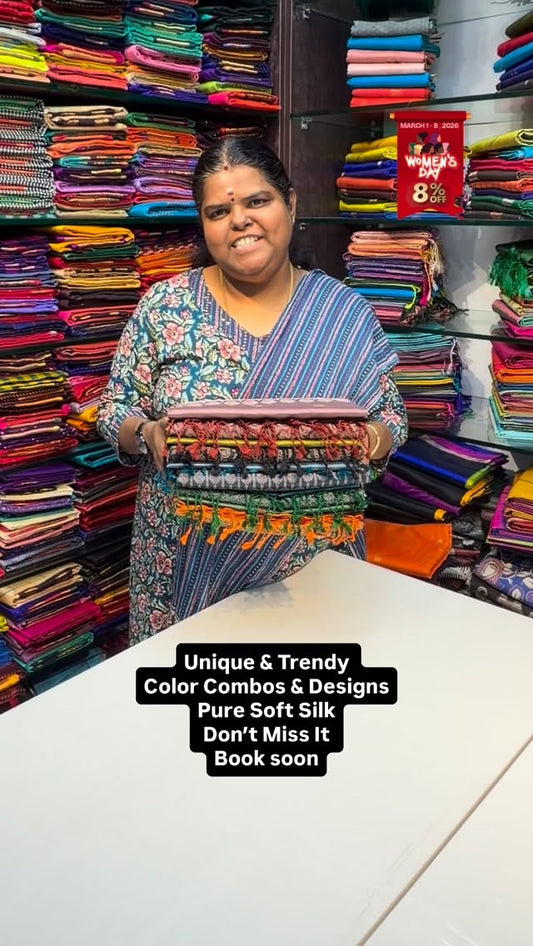 Pure Soft Silk | Unique Style | Flat 8% less now 

Vallisvaseha.com...