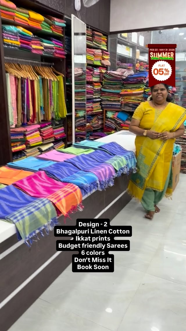 Design 2 - New Launch 🚀 - Bhagalpuri Linen Cotton - Budget Friendl...