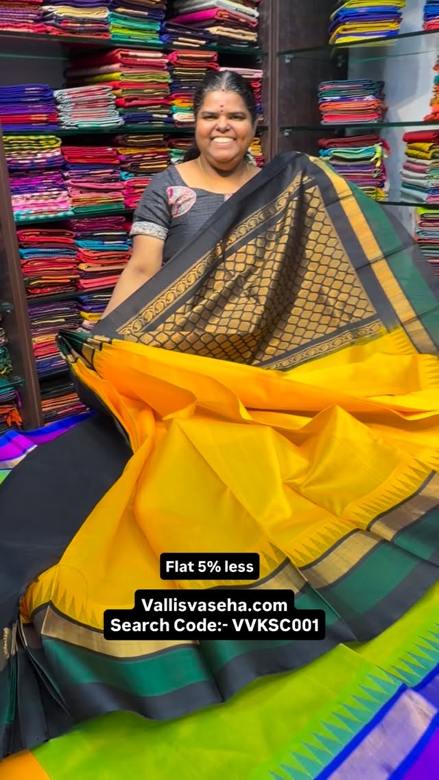Pure Korvai | Temple Border | Pure Silk Cotton | Book soon | Flat 5...
