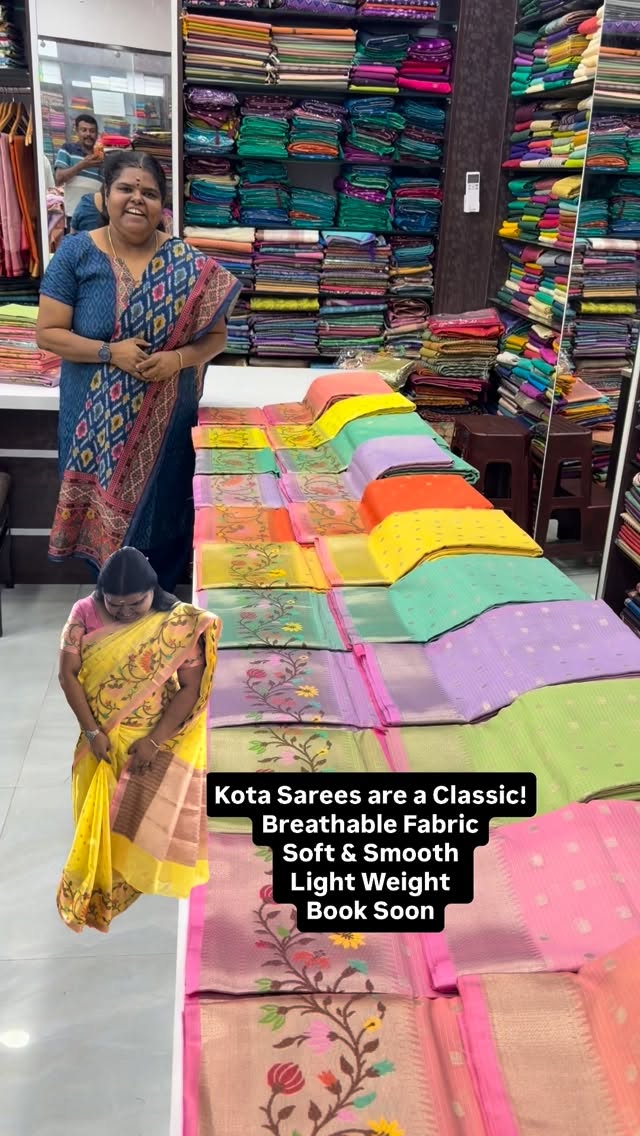 Kota Sarees are a Classic! - Breathable fabric | Light Weight | Sof...