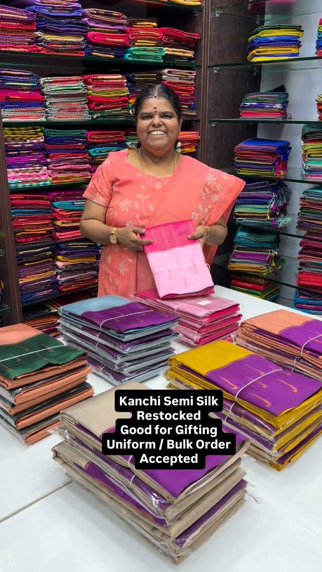 Kanchi Semi Silk | Restocked | Flat 5% less | Book Soon

Vallisvase...