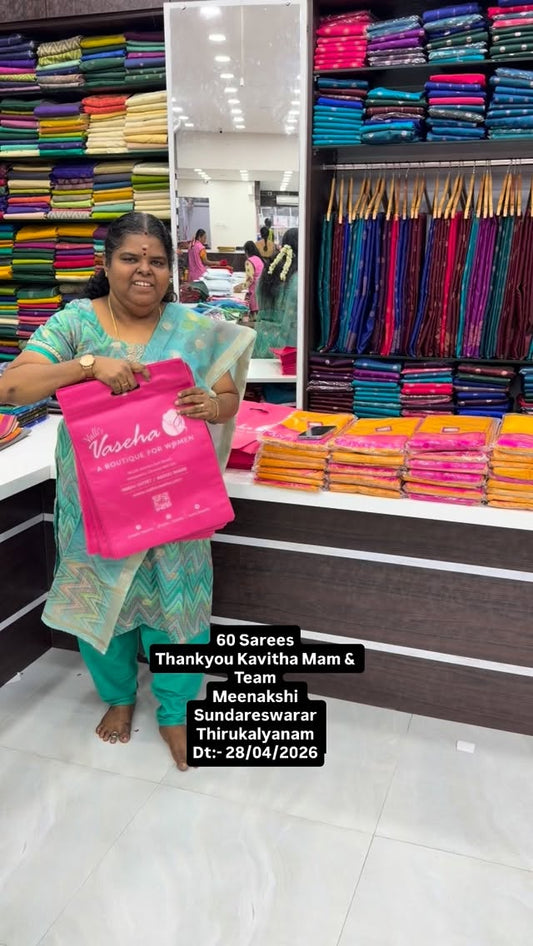 60 Sarees - Thankyou Kavitha Mam & Team
- Meenakshi Sundareswarar T...