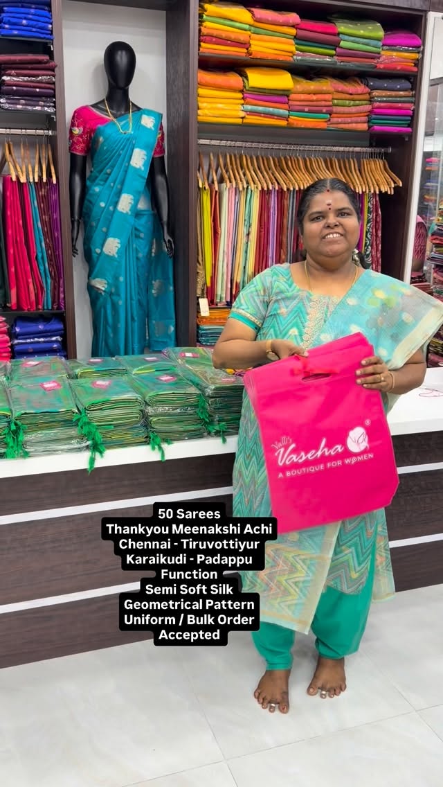 50 Sarees - Thankyou Meenakshi Achi - Thankyou for placing Uniform ...