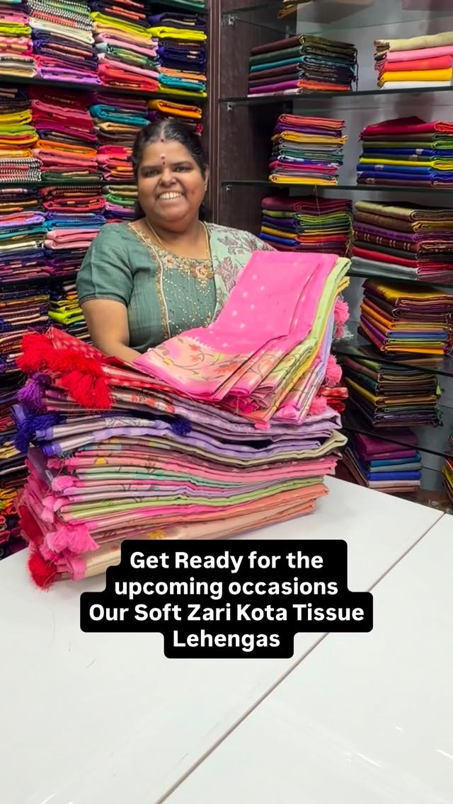 Get ready to turn heads! 
New Launch 🚀 
😊 The Zari Kota tissue Un...