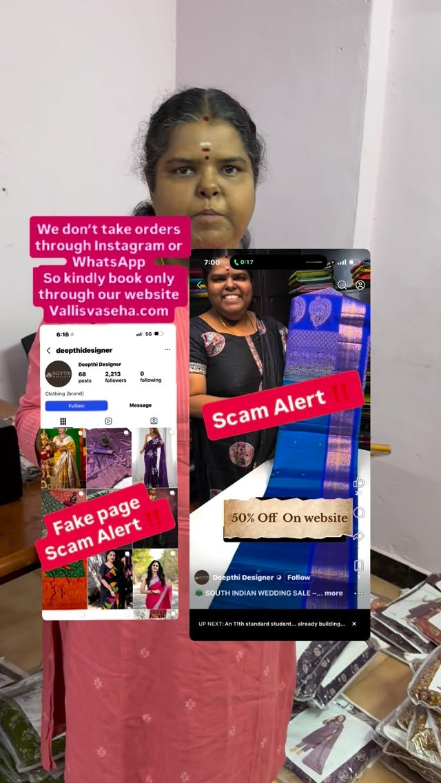 Scam Alert ‼️- Don’t Buy @deepthidesigner fake page .
#scam #scamal...
