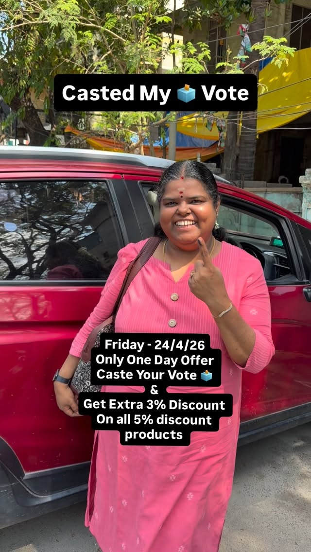 Casted my vote 🗳️…. 
Friday - 24/4/26
Only One Day Offer 
Caste Yo...