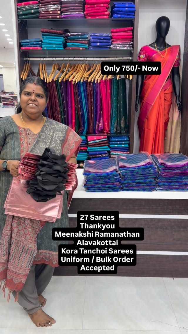 27 Sarees - Thankyou Meenakshi Ramanathan Achi - Alavakottai- Thank...