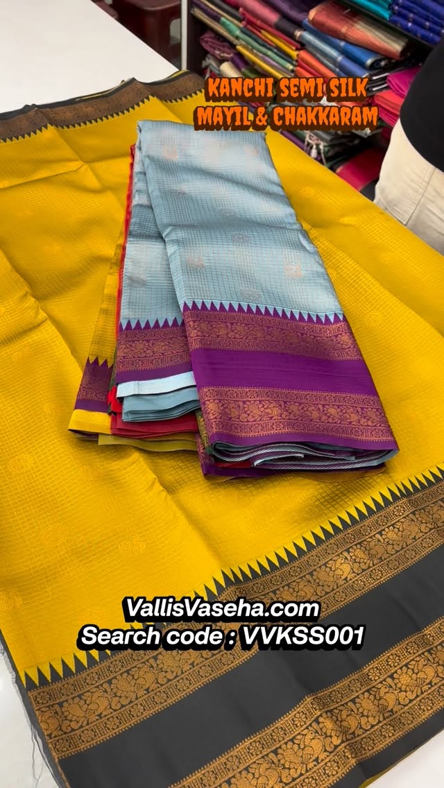 Get Ready to shine in Kanchi Semi silk saree 💫⚡️ | Good for giftin...