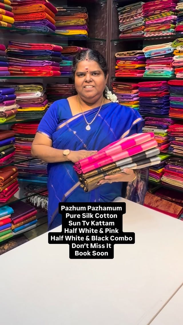 Pazhum Pazhamum Checks - Pure Silk Cotton - Flat 5% less now - Book...