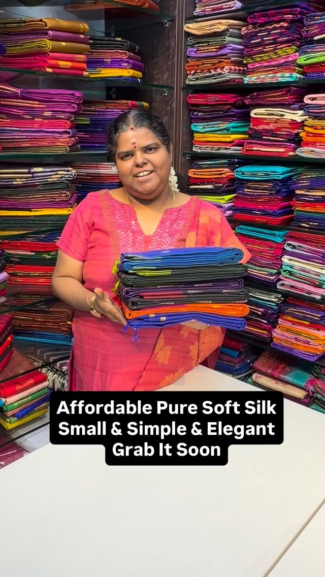 Affordable | Pure Soft Silk Saree | Flat 5% less now 

Vallisvaseha...