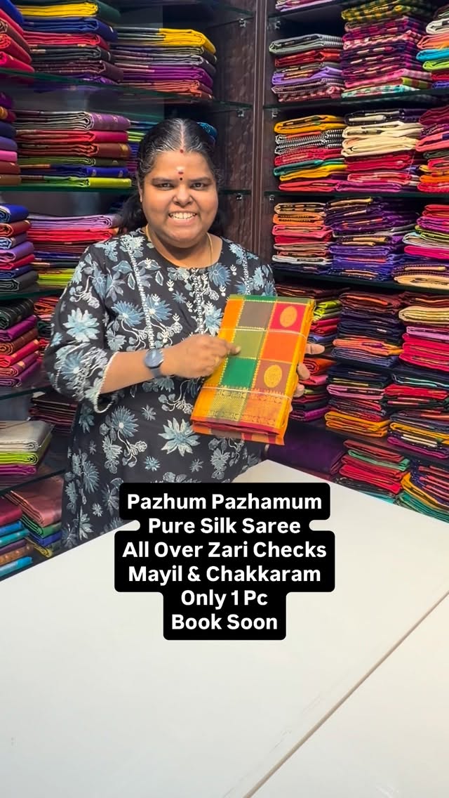 Pazhum Pazhamum - Pure Kanchipuram Silk Saree | Flat 5% less 

Vall...