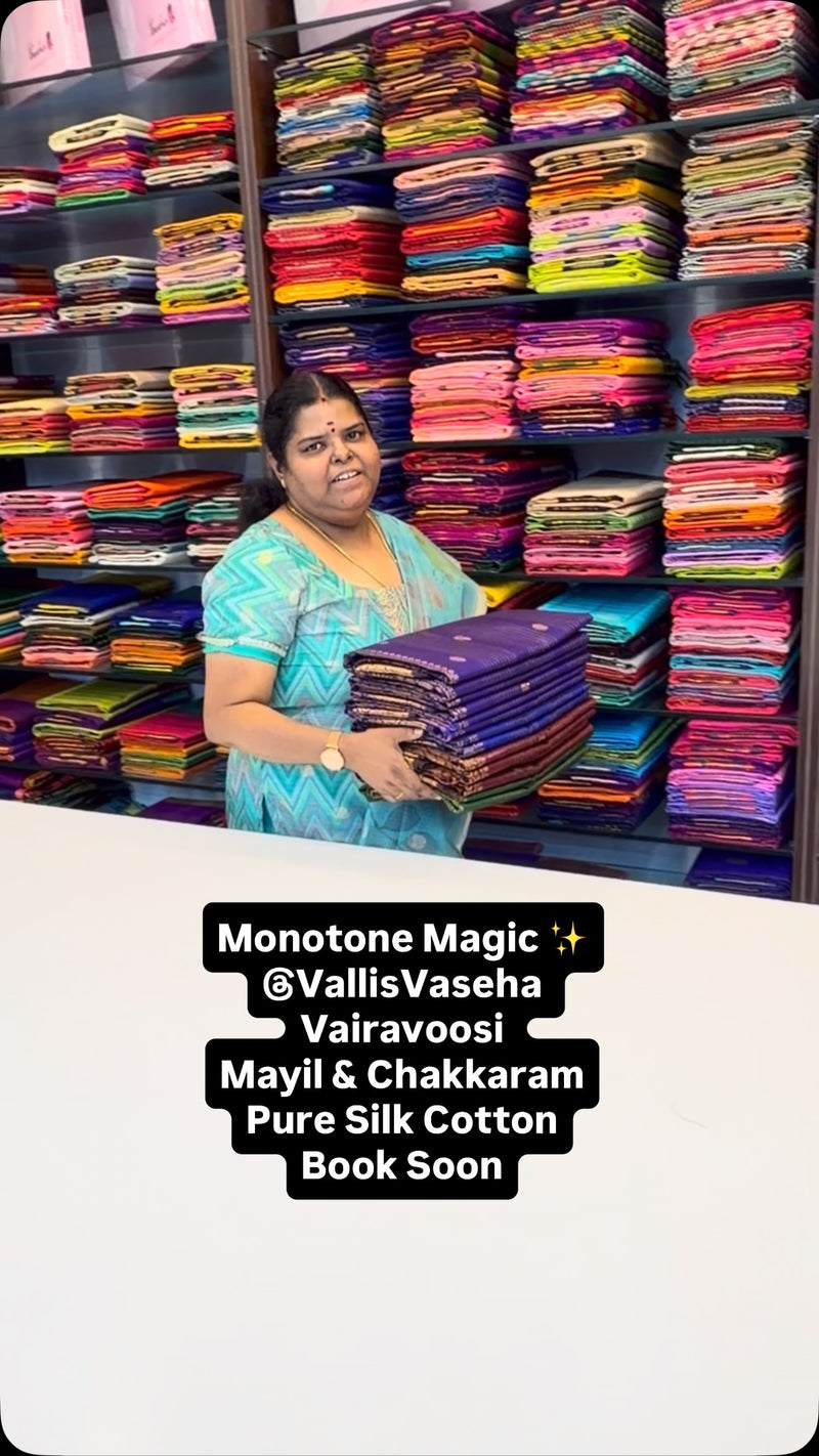 Monotone Magic ✨ @vallis_vaseha 
Vairavoosi Mayil Chakkaram- Pure S...