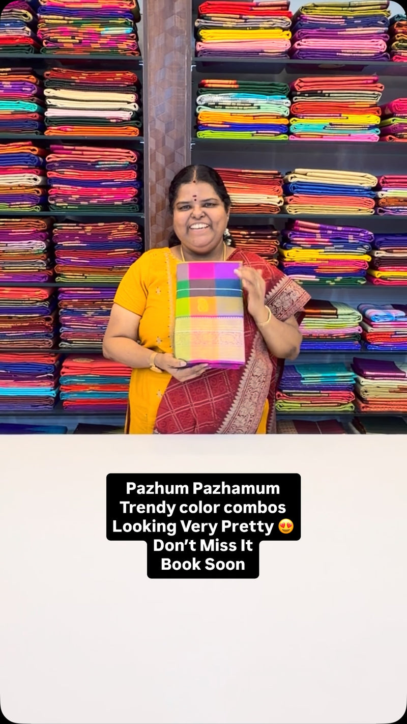 Pazhum Pazhamum - Pure Kanchipuram Silk Saree | Flat 5% less 

Vall...