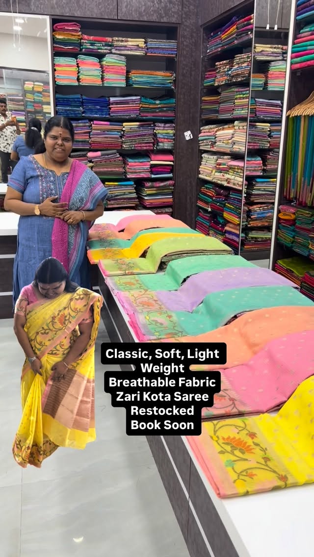 Kota Sarees are a Classic! - Breathable fabric | Light Weight | Sof...