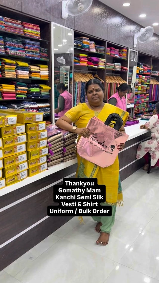 27 pcs - Thankyou Gomathy Mam .
Thankyou for placing Uniform / Bulk...