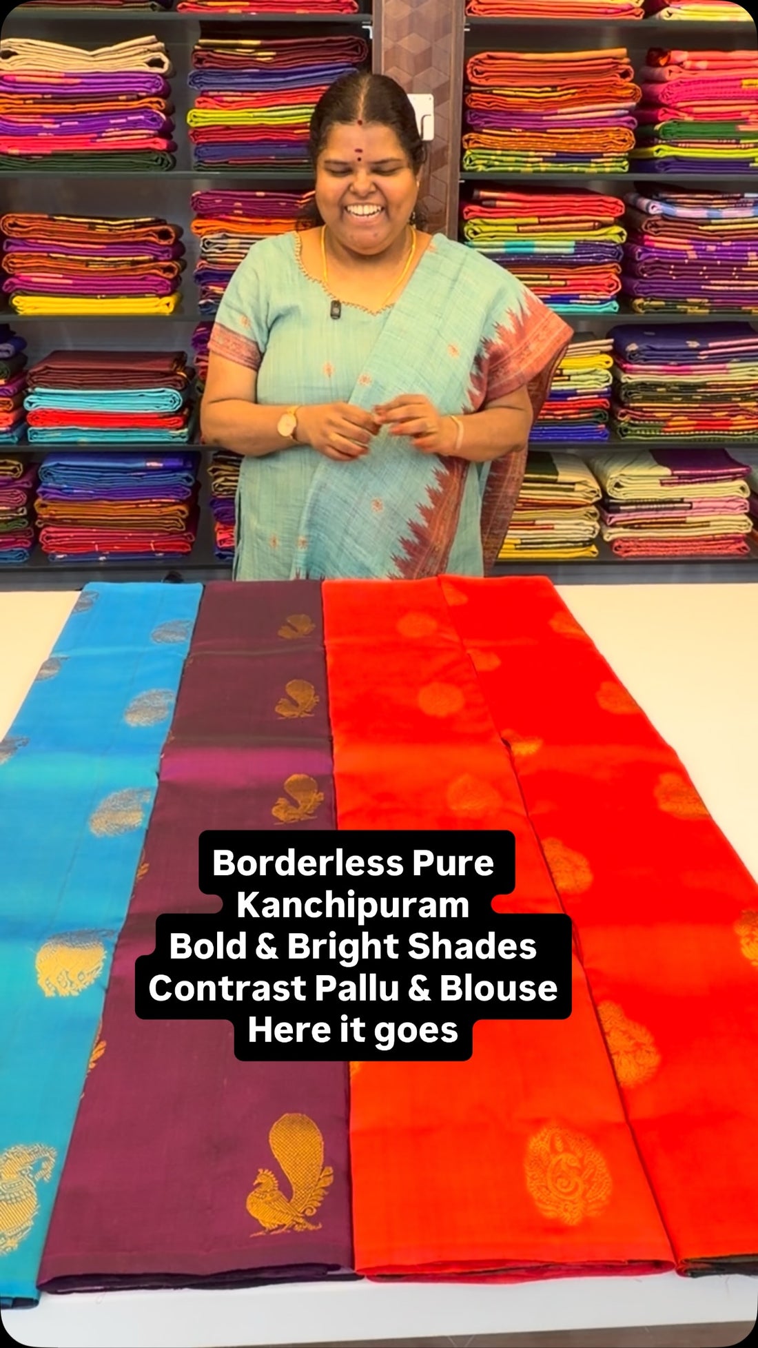 Classy & Elegant - Pure Kanchipuram Silk Saree - Borderless | Flat ...