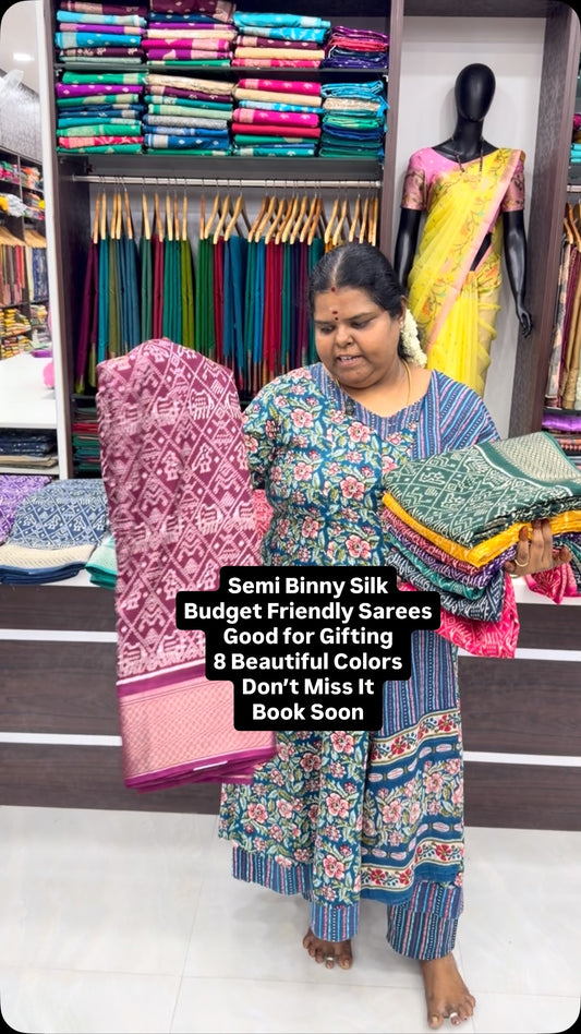 Soft | Flowy | Semi Binny Silk | Book soon

Vallisvaseha.com 
Searc...