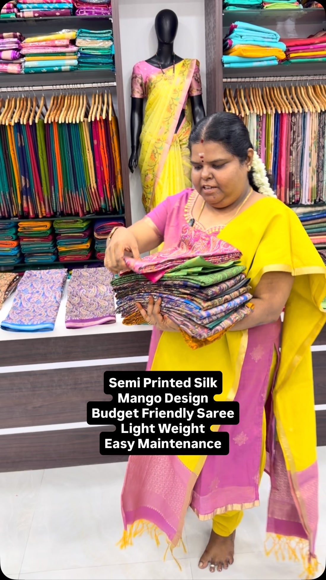 Semi Printed Silk | Soft | Flowy | Budget Friendly Sarees | Book so...