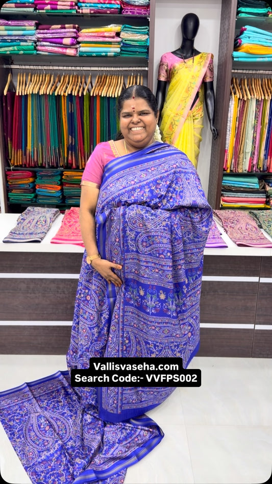 Semi Printed Silk | Soft | Flowy | Budget Friendly Sarees | Book so...