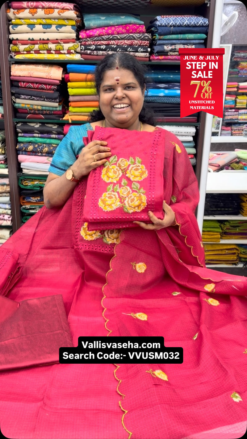 Step In Sale - Flat 7% less - Unstitched Material -  College / Offi...