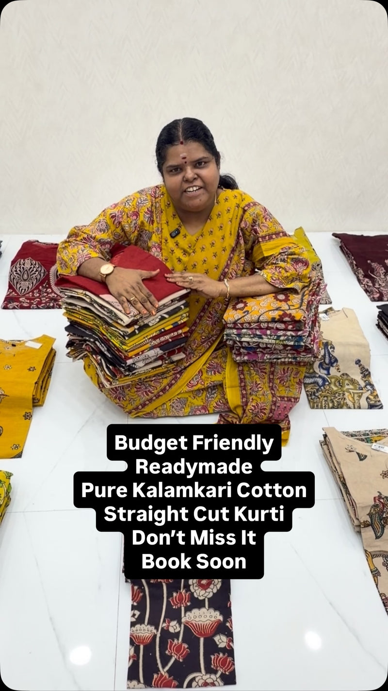 Budget Friendly | Readymade | Pure Cotton | Kalamkari Kurti | Don’t...