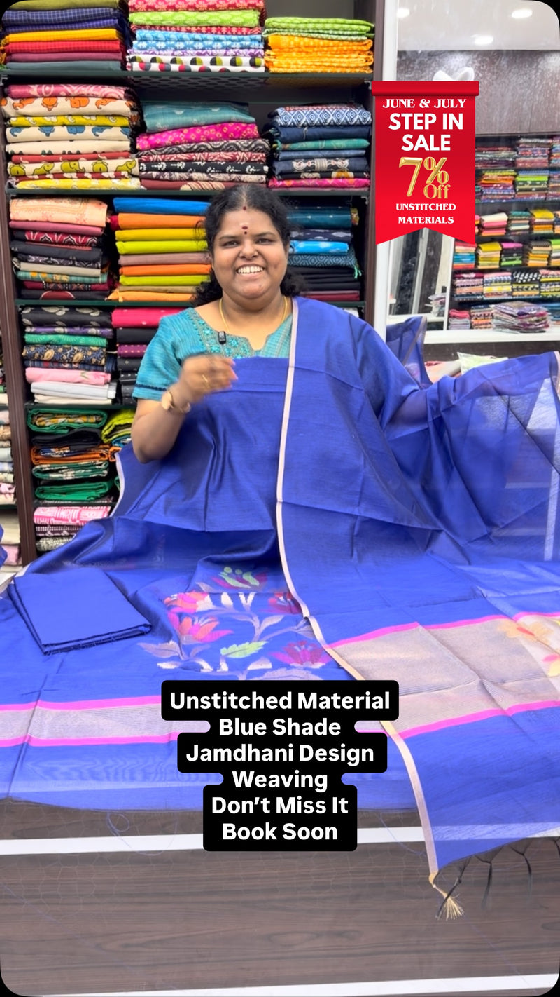 Step In Sale - Flat 7% less - Unstitched Material -  College / Offi...