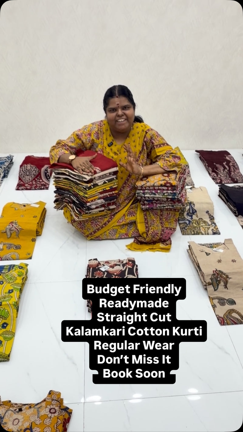 Budget Friendly | Readymade | Pure Cotton | Kalamkari Kurti | Don’t...