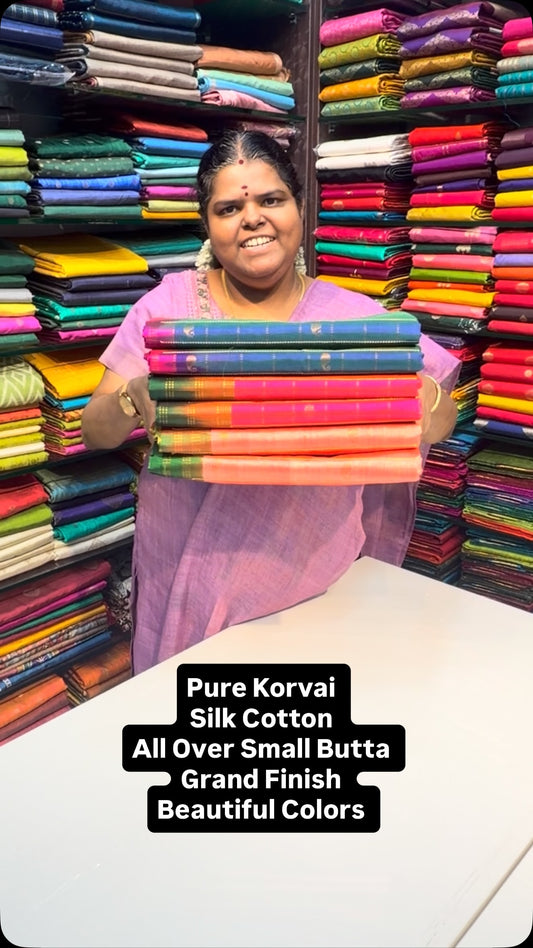 Pure Korvai | Pure Silk Cotton | Book soon | Flat 5% less

vallisva...