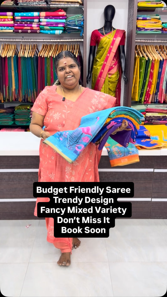 Budget Friendly Saree - Fancy Mixed Variety - Book Soon - Limited p...