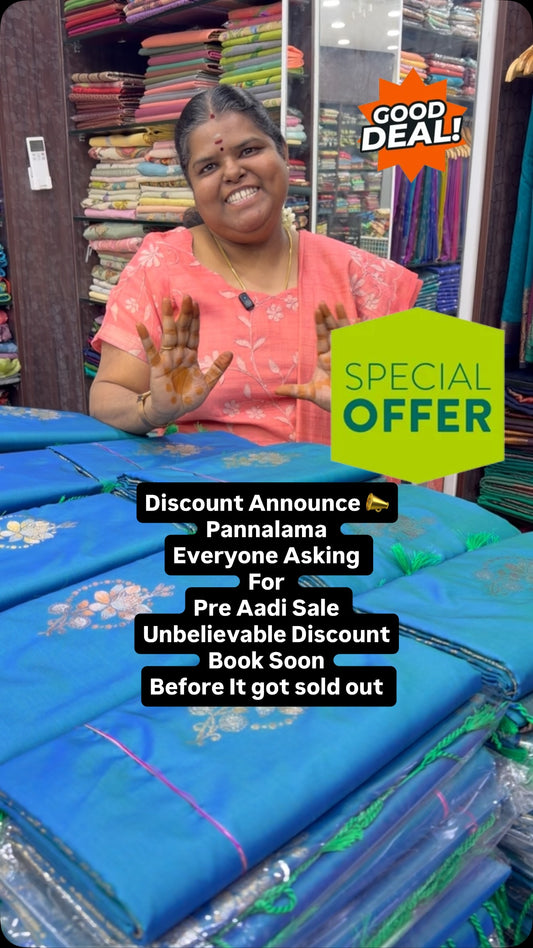 Good Deal - Don’t Miss It
Get Ready to shine in Semi silk saree 💫⚡...