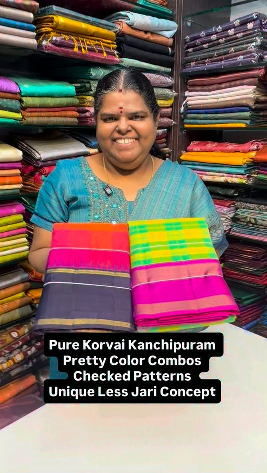 Pure Korvai Kanchipuram Silk Saree | Flat 5% less 

Vallisvaseha.co...