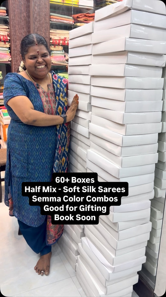 Half Mix - Soft Silk - New Colors & Design - Good for gifting - Boo...