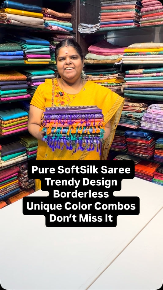 Unique & Trendy | Pure Soft Silk Saree | Flat 5% less now 

Vallisv...