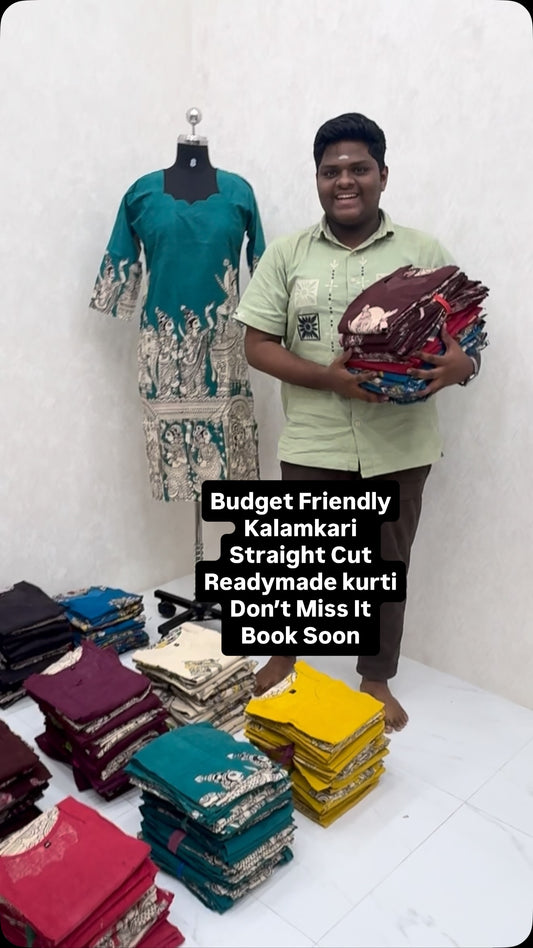 Budget Friendly | Readymade | Pure Cotton | Kalamkari Kurti | Don’t...