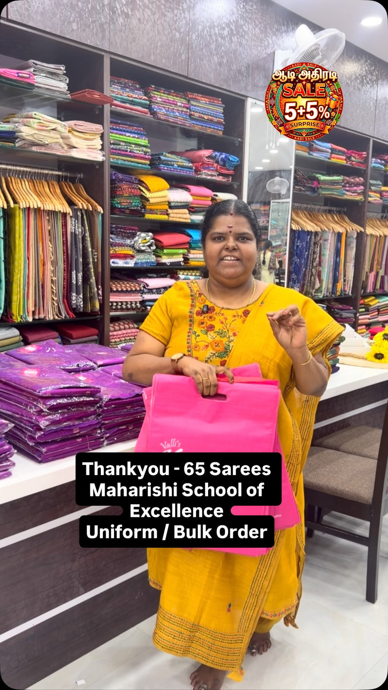 65 Sarees - Thankyou - Maharishi School of excellence - Thankyou fo...