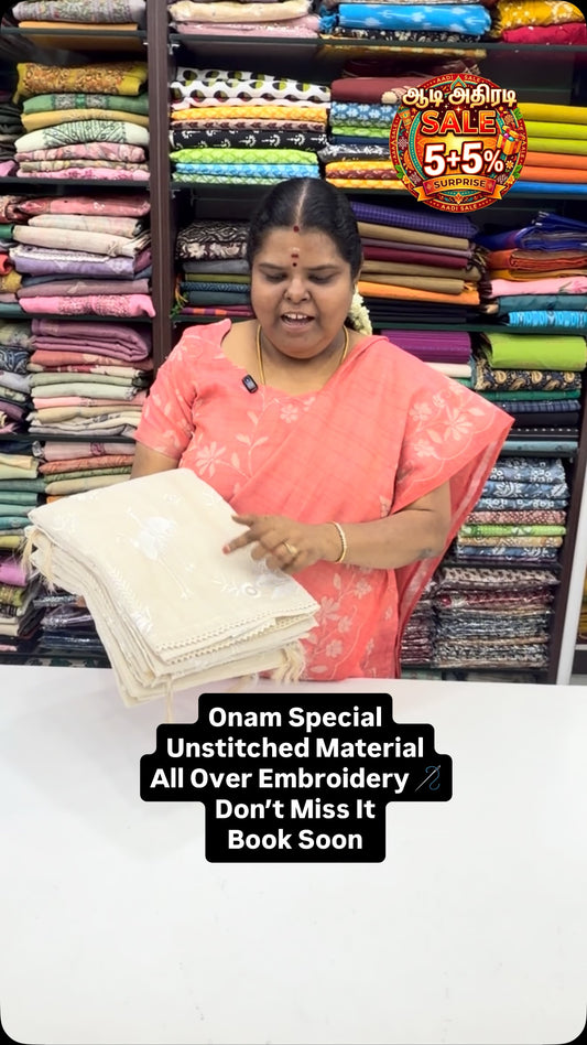 Step In Sale - Flat 7% less - Unstitched Material -  College / Offi...