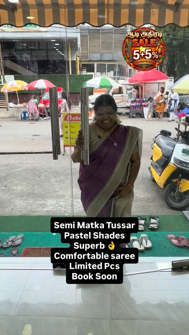 Matka Semi Tussar Silk Saree 

Vallisvaseha.com
Search Code:- VVSMT...