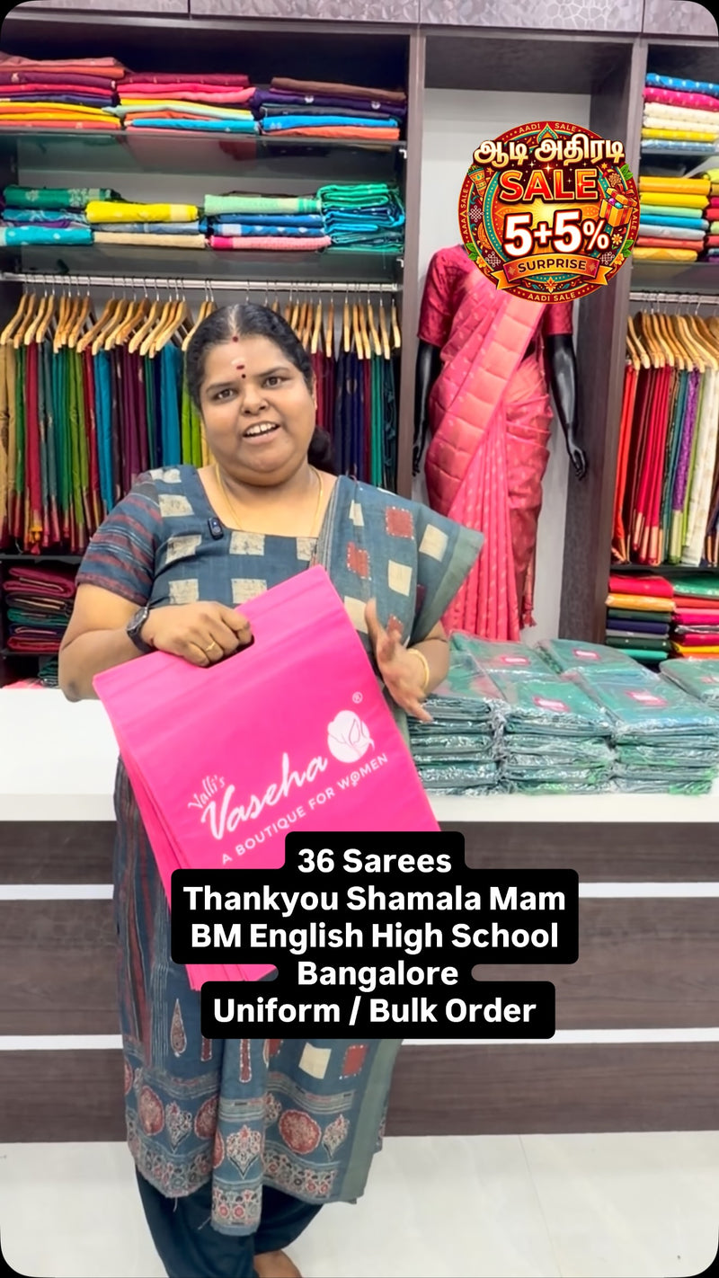 36 Sarees - Thankyou Shamala Mam - BM English High School - Bangalo...