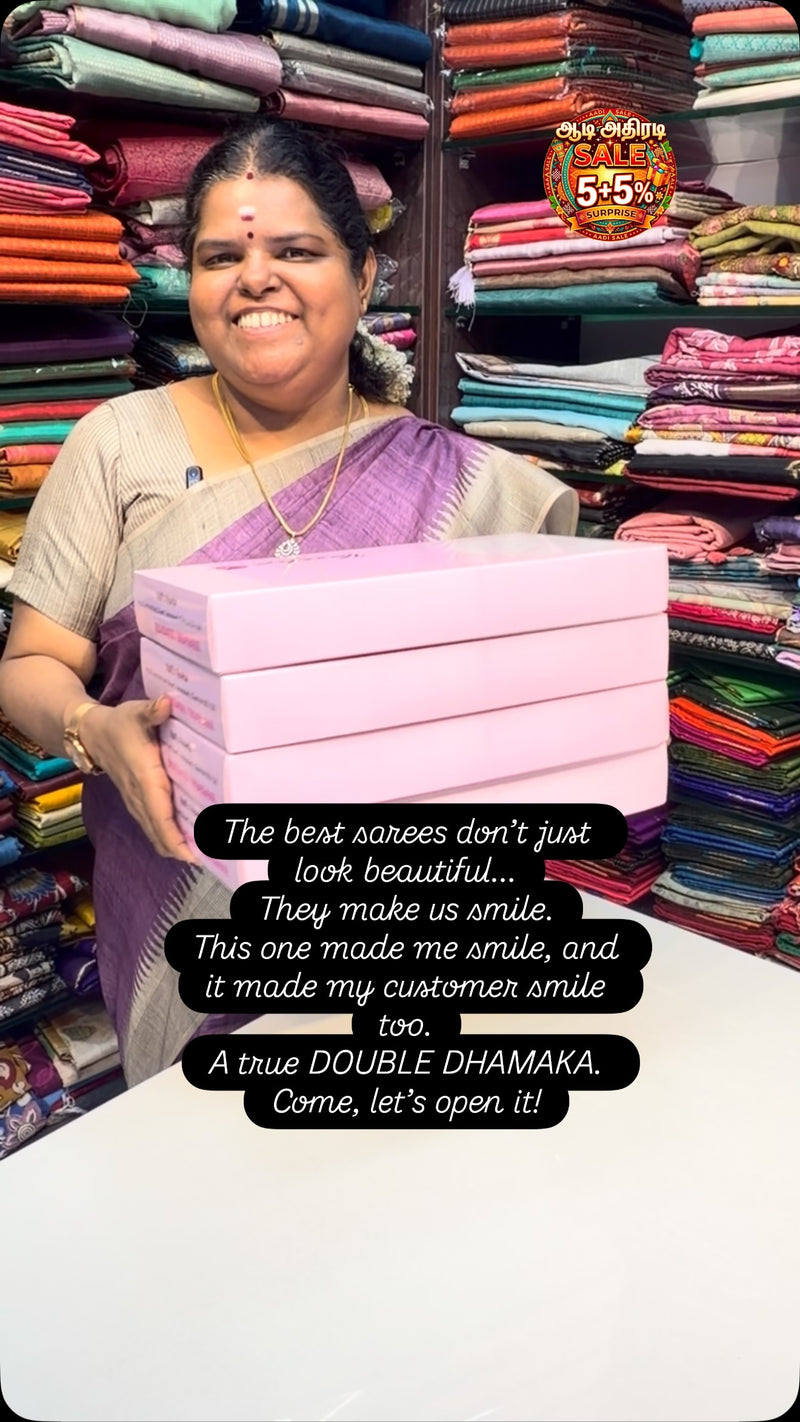 The best sarees don’t just look beautiful...
They make us smile.
Th...