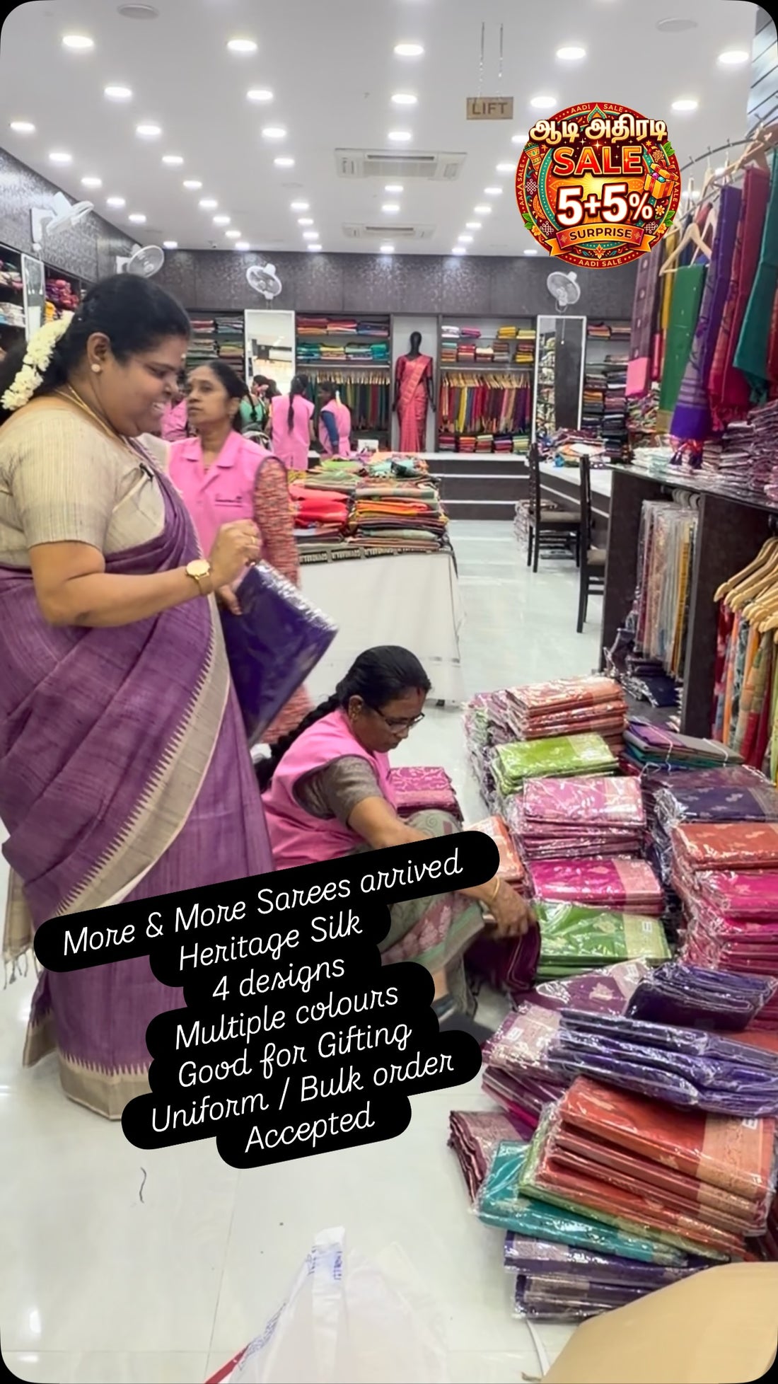 More & More Sarees arrived | Heritage Silk
4 designs | Multiple col...