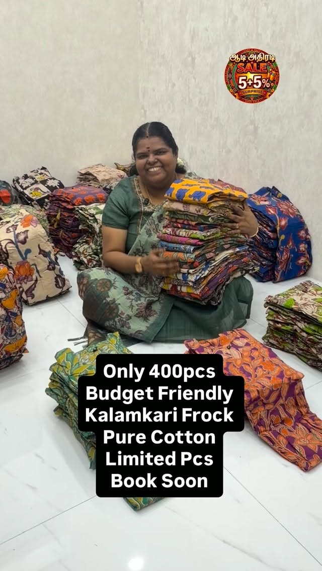 Budget Friendly | Readymade | Pure Cotton | Kalamkari Frock | Don’t...
