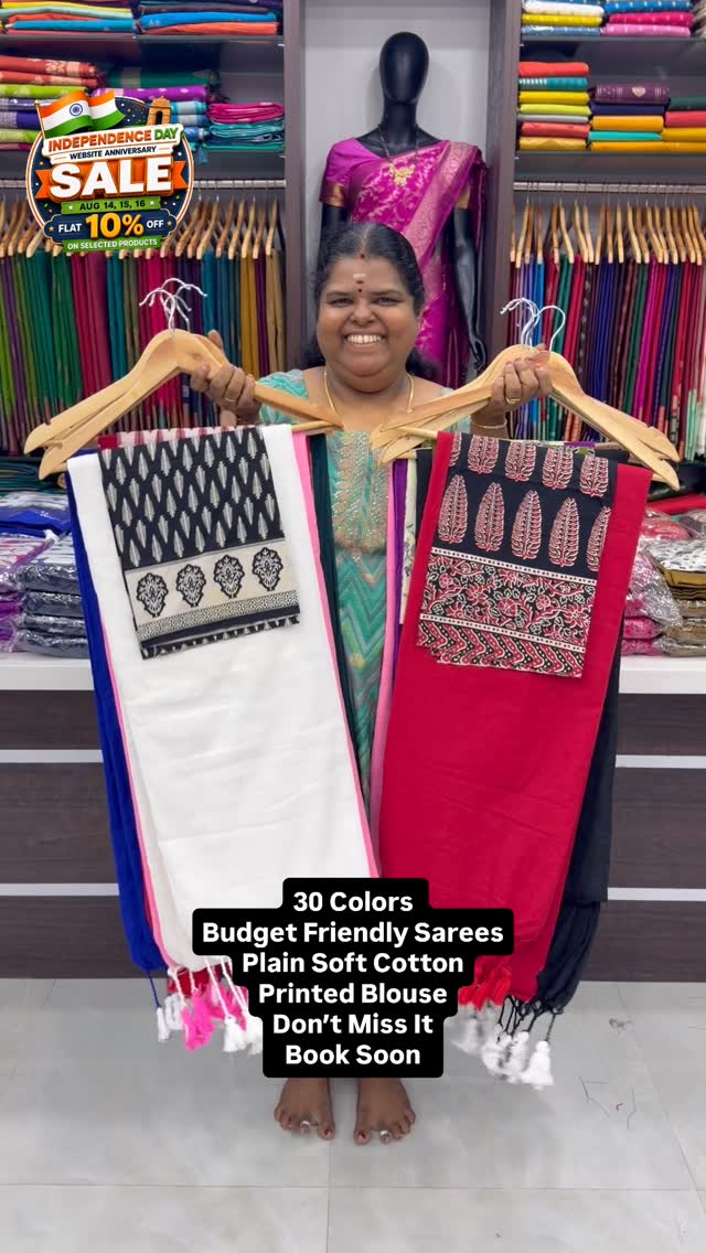 Budget Friendly sarees | Printed Blouse | Book Soon 

Vallisvaseha....